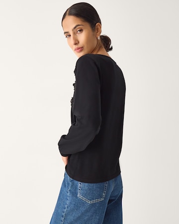 Monsoon Sofia Asymmetrical Button Jumper