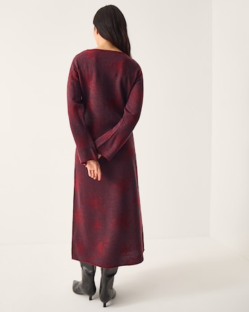 Monsoon Fianna Floral Knit Midi Dress