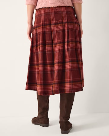 Monsoon Charly Check Midi Skirt