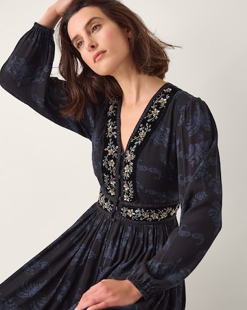 Monsoon Kelly Floral Print Midi Dress