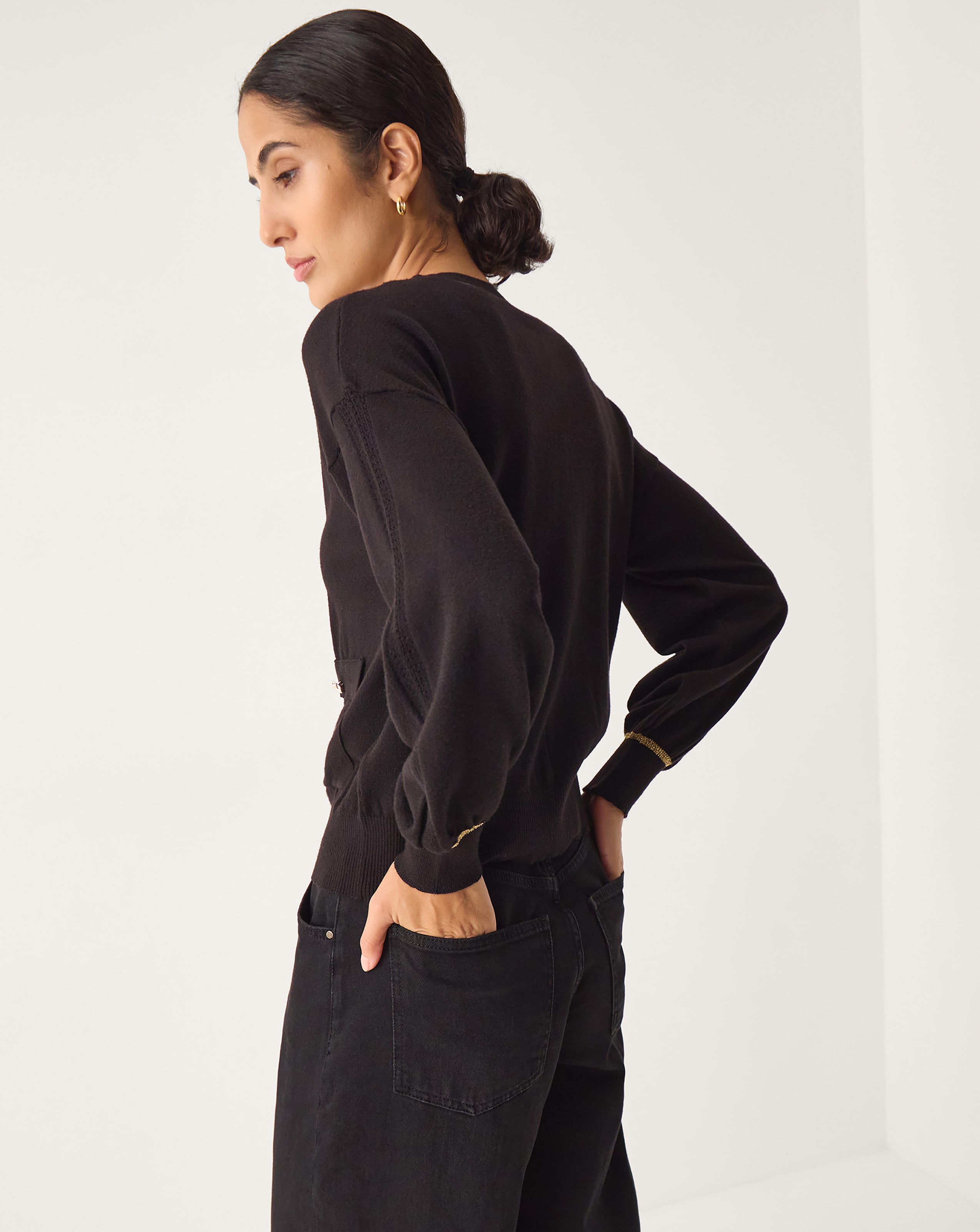 New In - Monsoon Nolan Knit Bomber Jacket