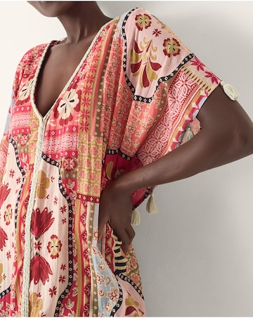 Monsoon Patti Tile Print Mini Kaftan