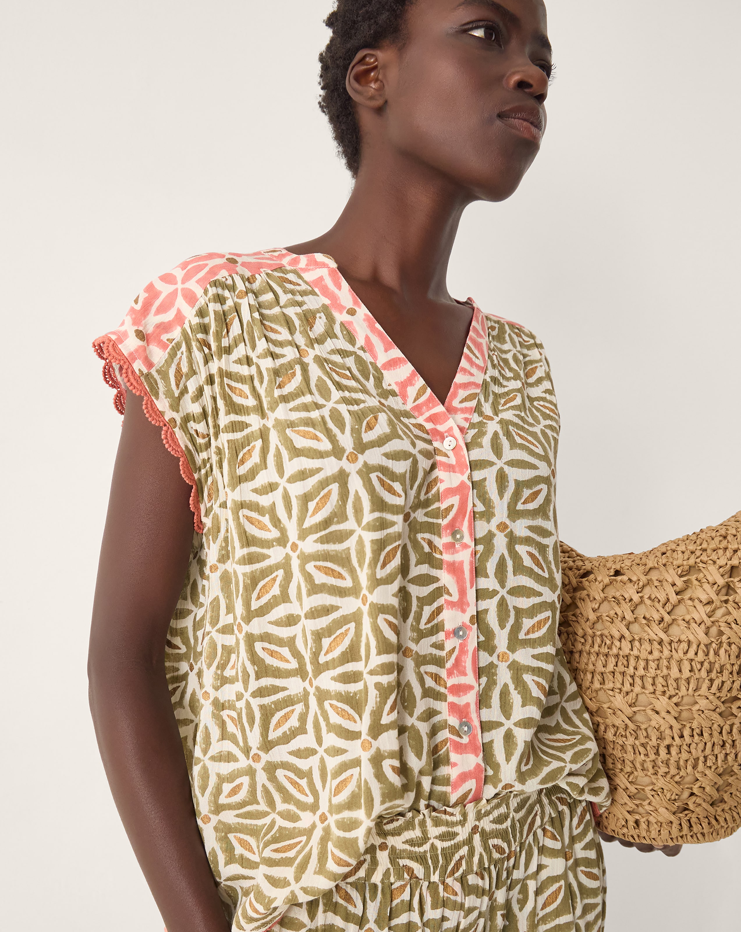 New In - Monsoon Elma Sleeveless Print Top