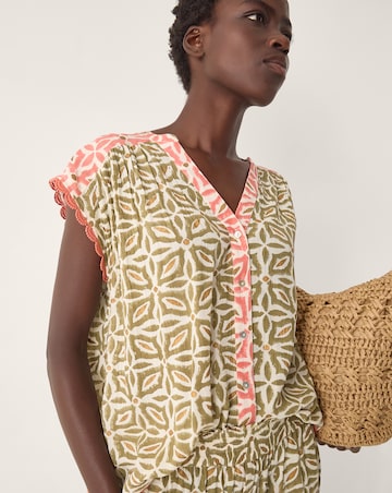 Monsoon Elma Sleeveless Print Top