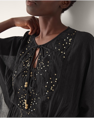 Monsoon Jada Embellished Mini Kaftan
