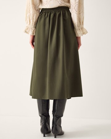 Monsoon Jillian Pleated Kilt Midi Skirt