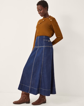 Monsoon Kay Asymmetrical Collar Jumper