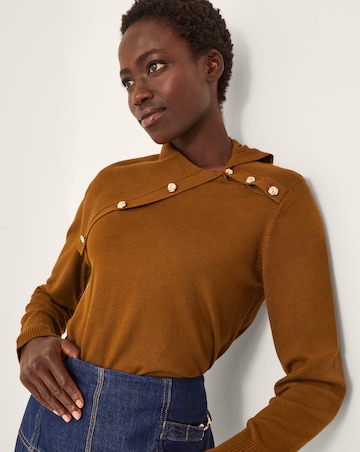Monsoon Kay Asymmetrical Collar Jumper