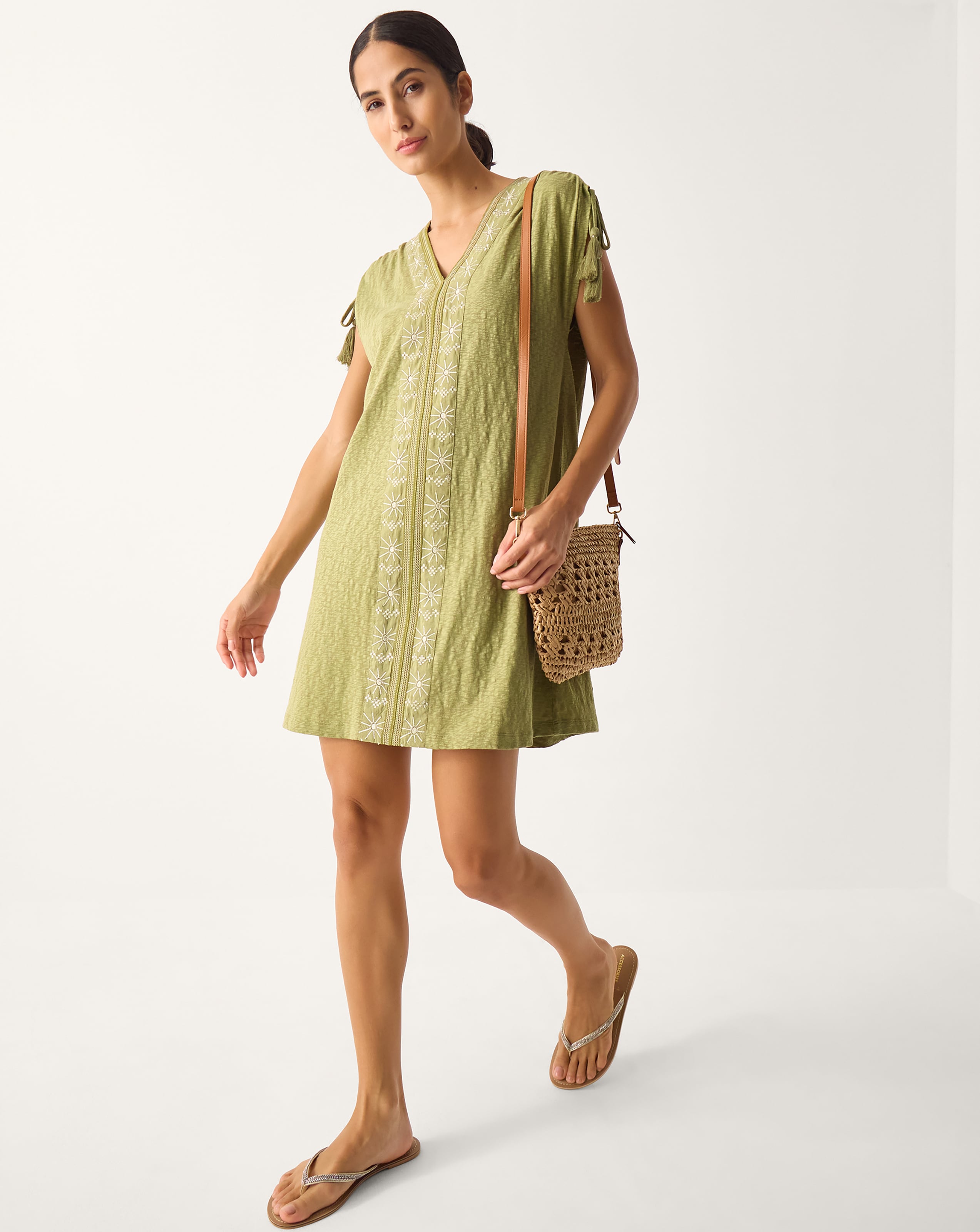 New In - Monsoon Julie Mini Kaftan Dress