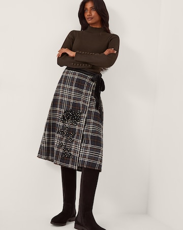 Monsoon Ruby Ribbed Polo Neck Jumper