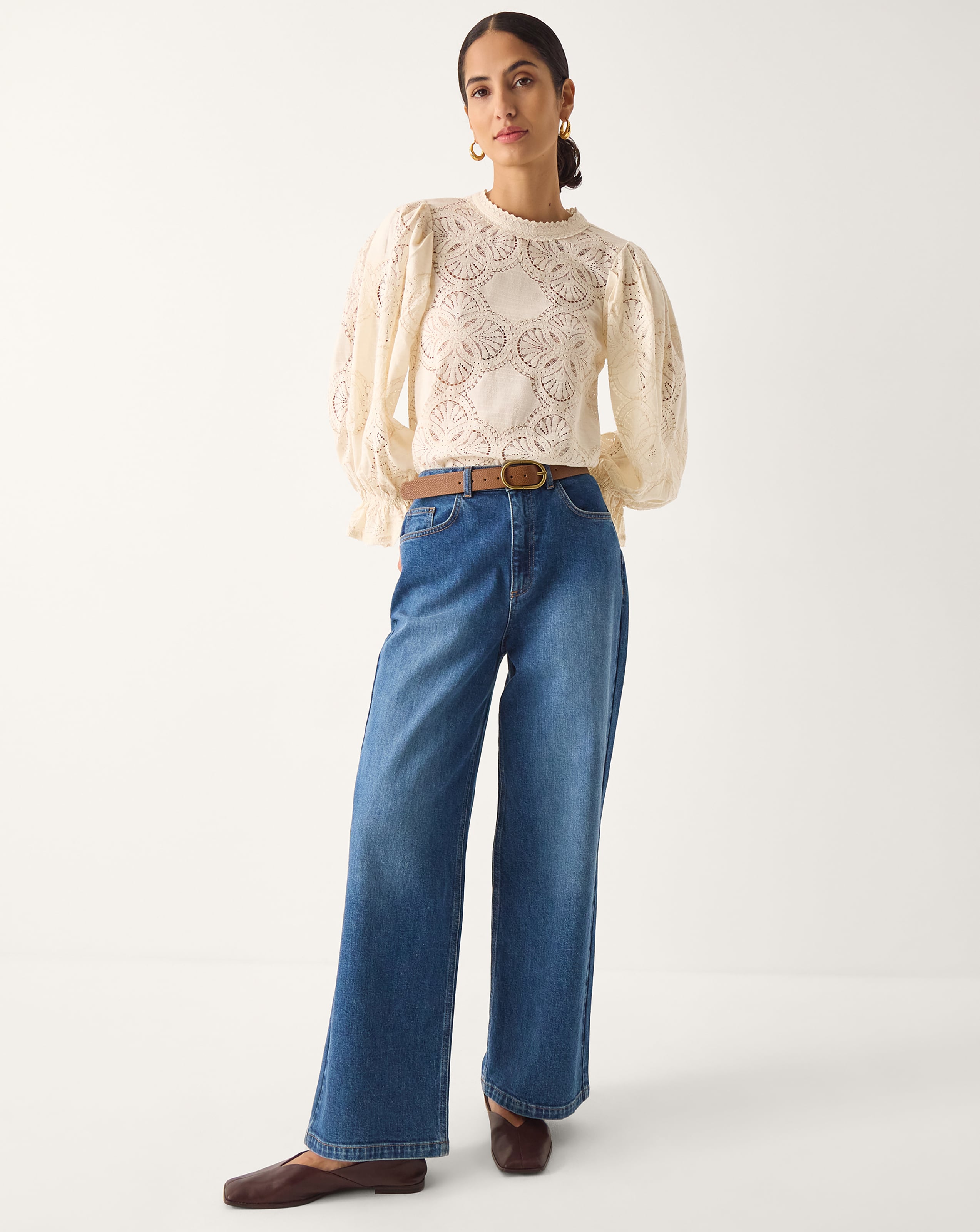 New In - Monsoon Imogen Lace Blouson Blouse