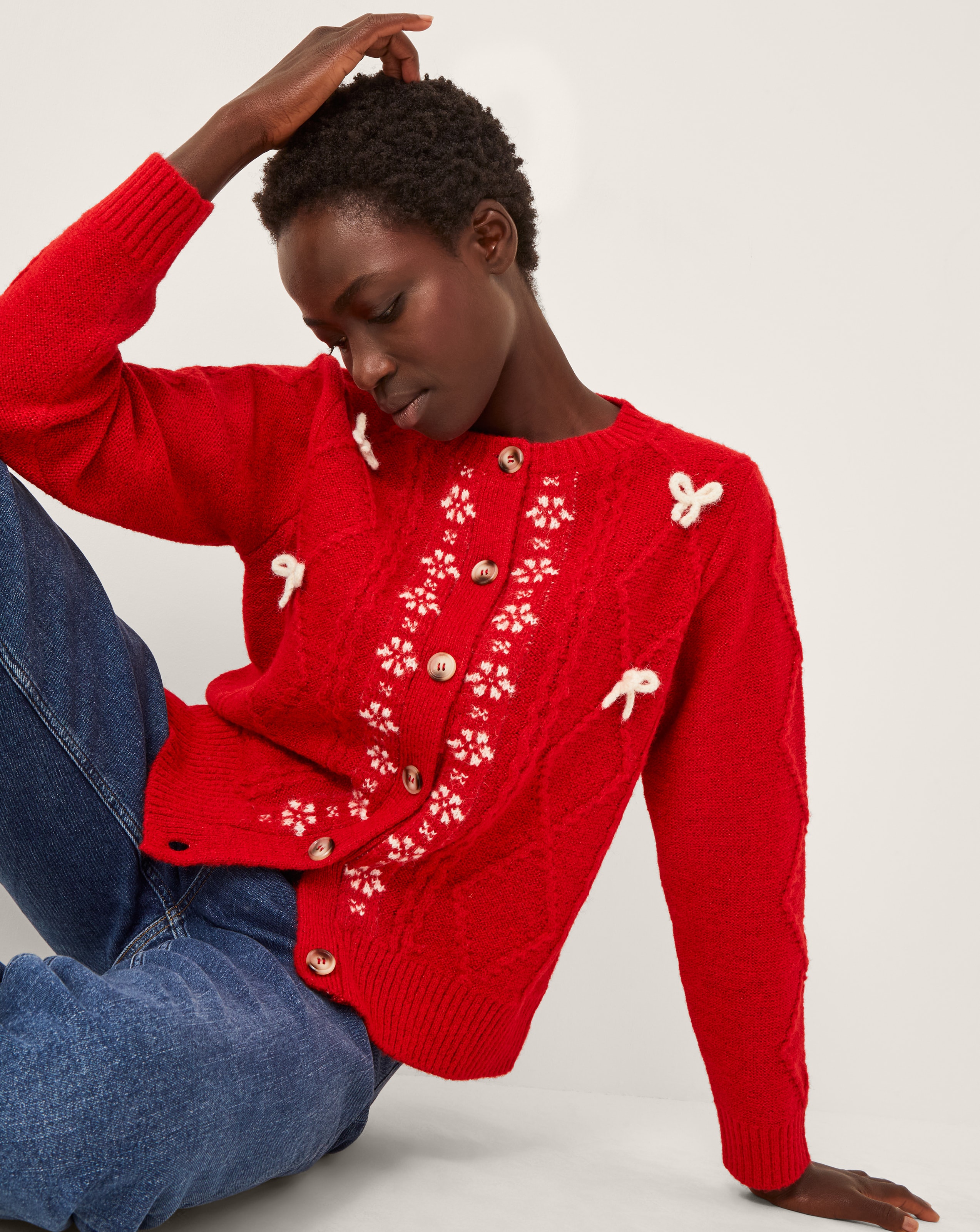 New In - Monsoon Bray Asymmetrical Button Jumper