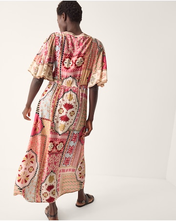 Monsoon Patti Flutter Sleeve Maxi Dress