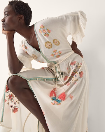 Monsoon Juniper Embroidered Maxi Dress