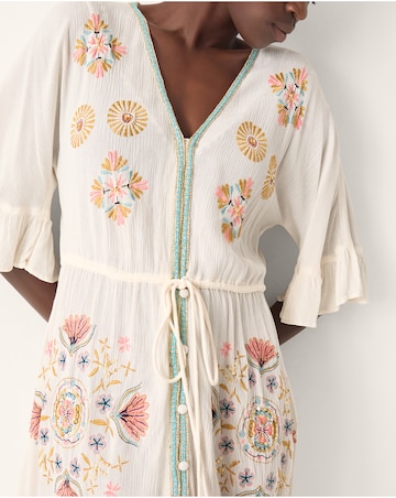Monsoon Juniper Embroidered Maxi Dress