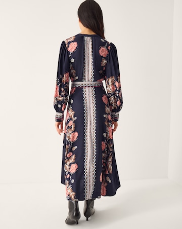 Monsoon Rosalie Floral Print Midi Dress