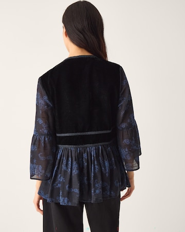 Monsoon Kelly Paisley Velvet Jacket