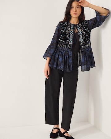 Monsoon Kelly Paisley Velvet Jacket