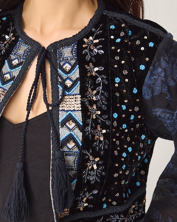 Monsoon Kelly Paisley Velvet Jacket