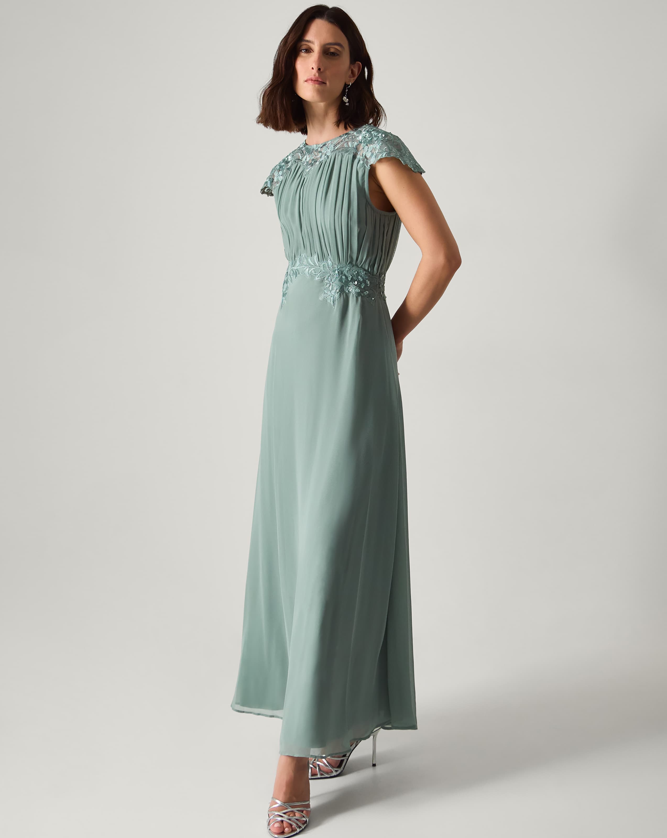New In - Monsoon Lace Chiffon Bridesmaid Dress