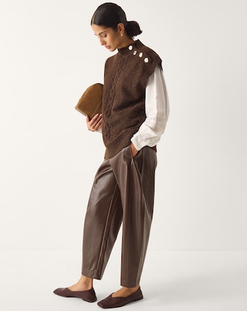 Monsoon Coli High Neck Cable Knit Vest