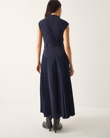 Monsoon Pleat Sleeveless Midi Dress