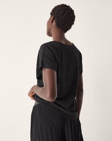 Monsoon Amaya Crochet V-Neck T-Shirt