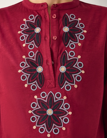 Monsoon Esme Embroidered Jersey Blouse