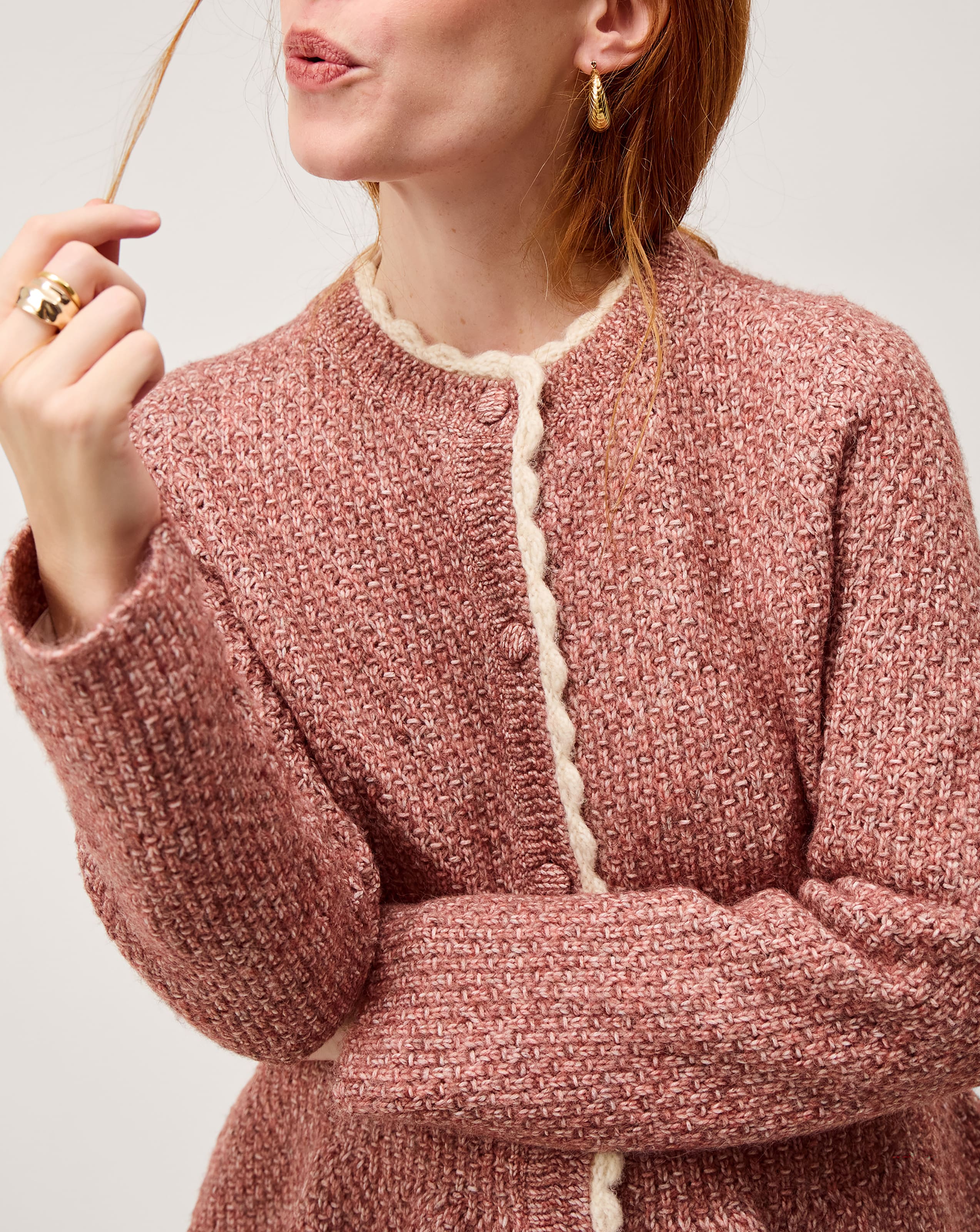 New In - Monsoon Suki Scallop Peplum Cardigan