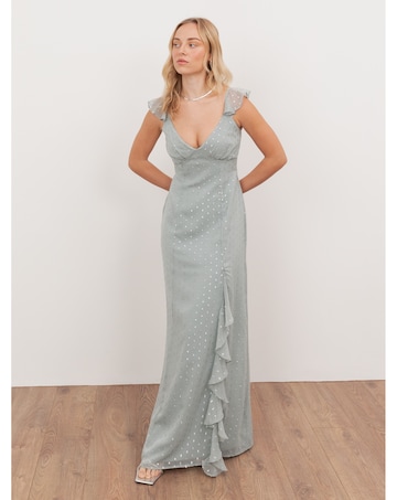 Anaya With Love Metallic thread Dress