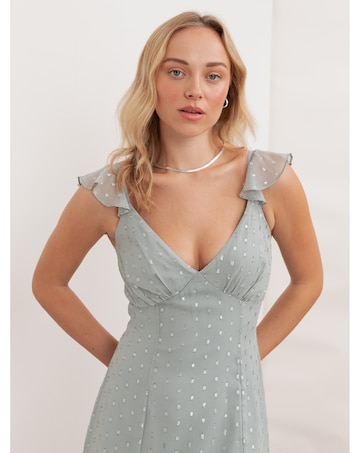 Anaya With Love Metallic thread Dress