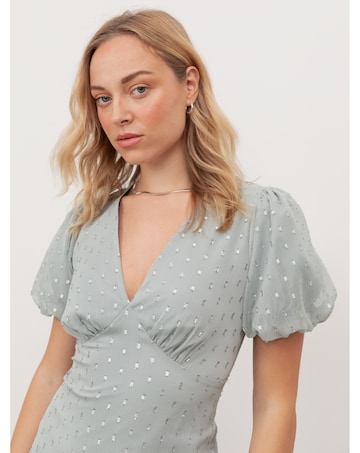 Anaya With Love Metallic thread Dress