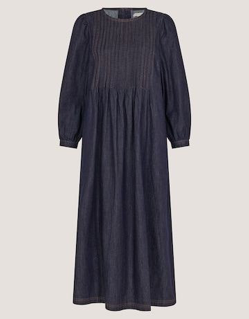 Monsoon Remy Pintuck Denim Midi Dress