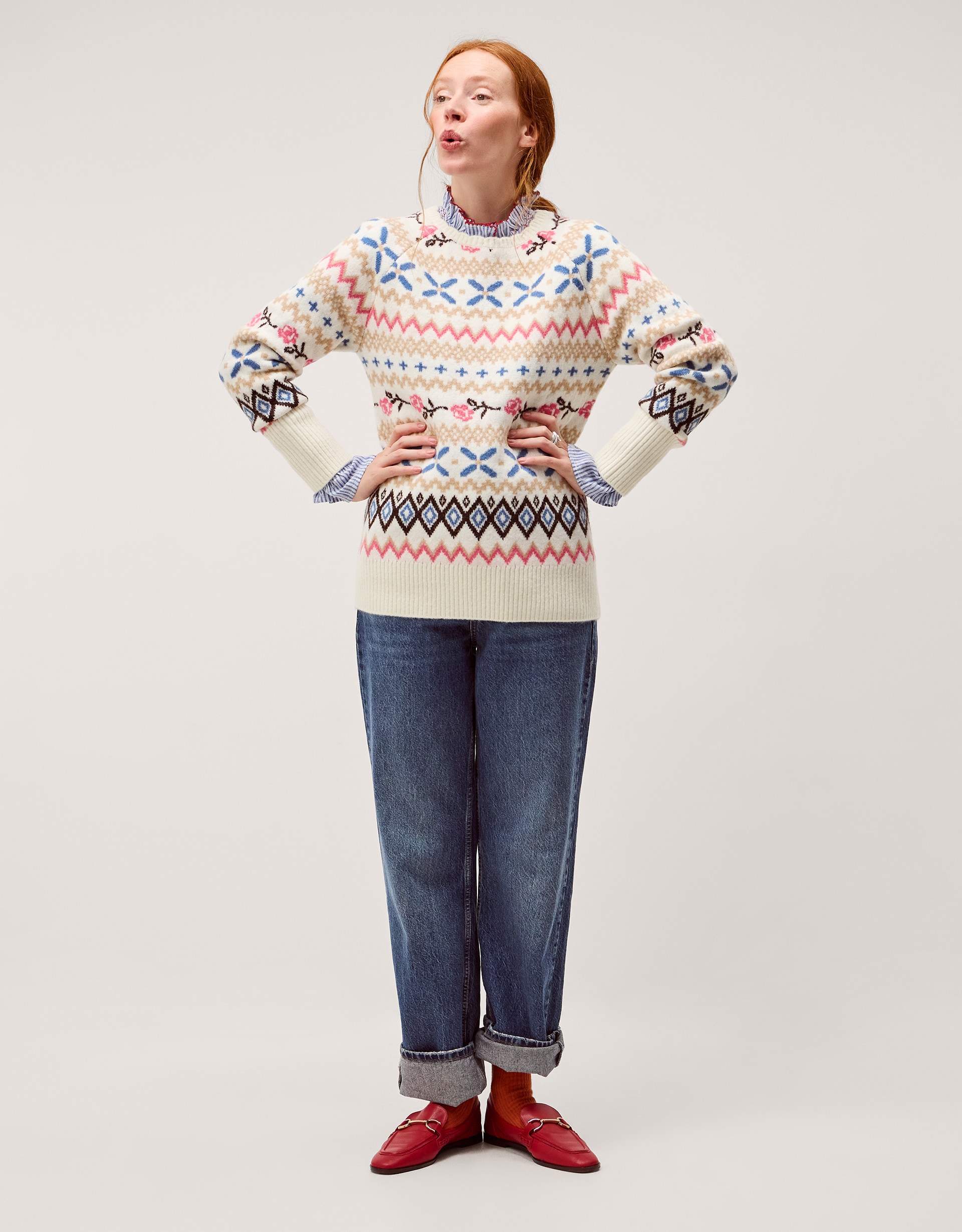 New In - Monsoon Fee Fair Isle Jumper