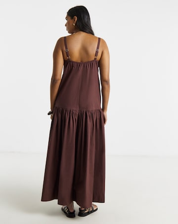 Cotton Drop Waist Dress