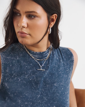 Trapeze Acid Wash Maxi Dress