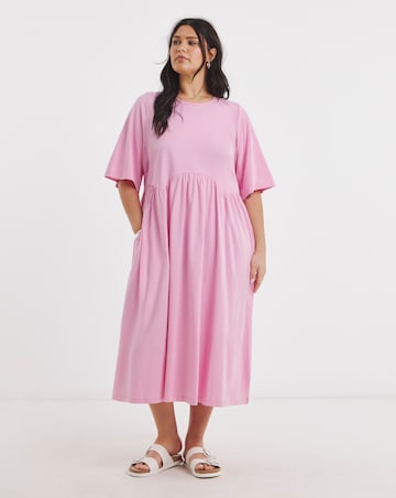 Boxy Sleeve Midi Dress