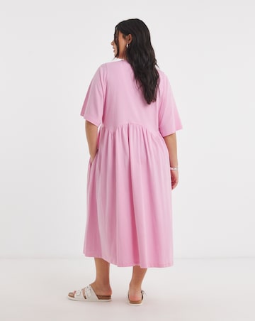 Boxy Sleeve Midi Dress