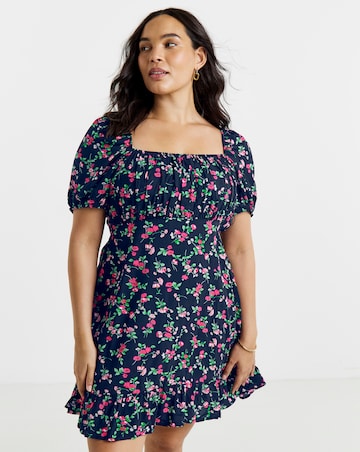 Simply Be Cap Sleeve Tea Drress