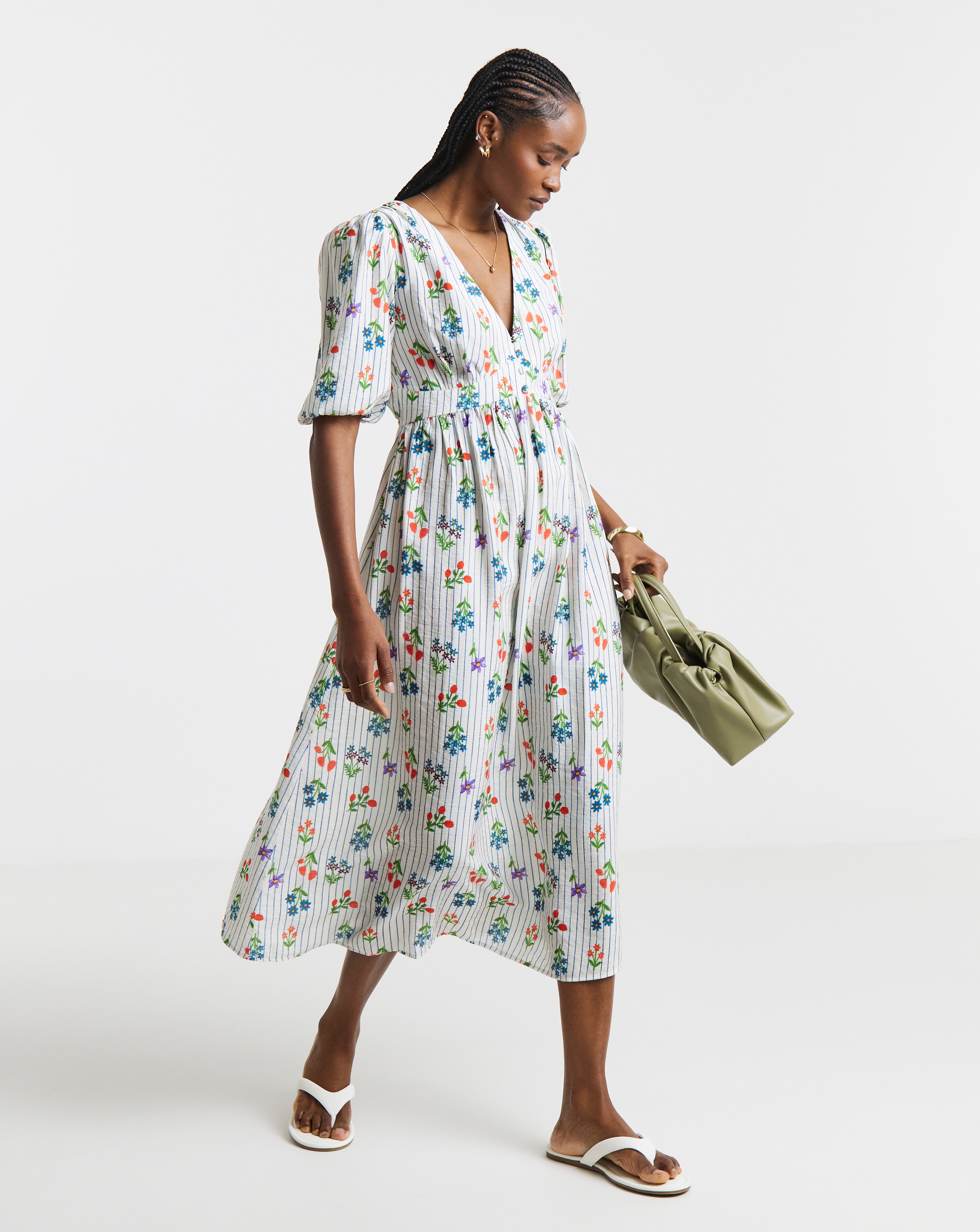 New In - Waist Detail Midi Dress