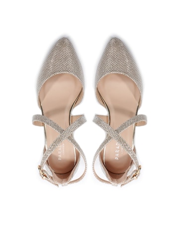 Paradox London Francis Wide E Fit Low Block Heel Courts