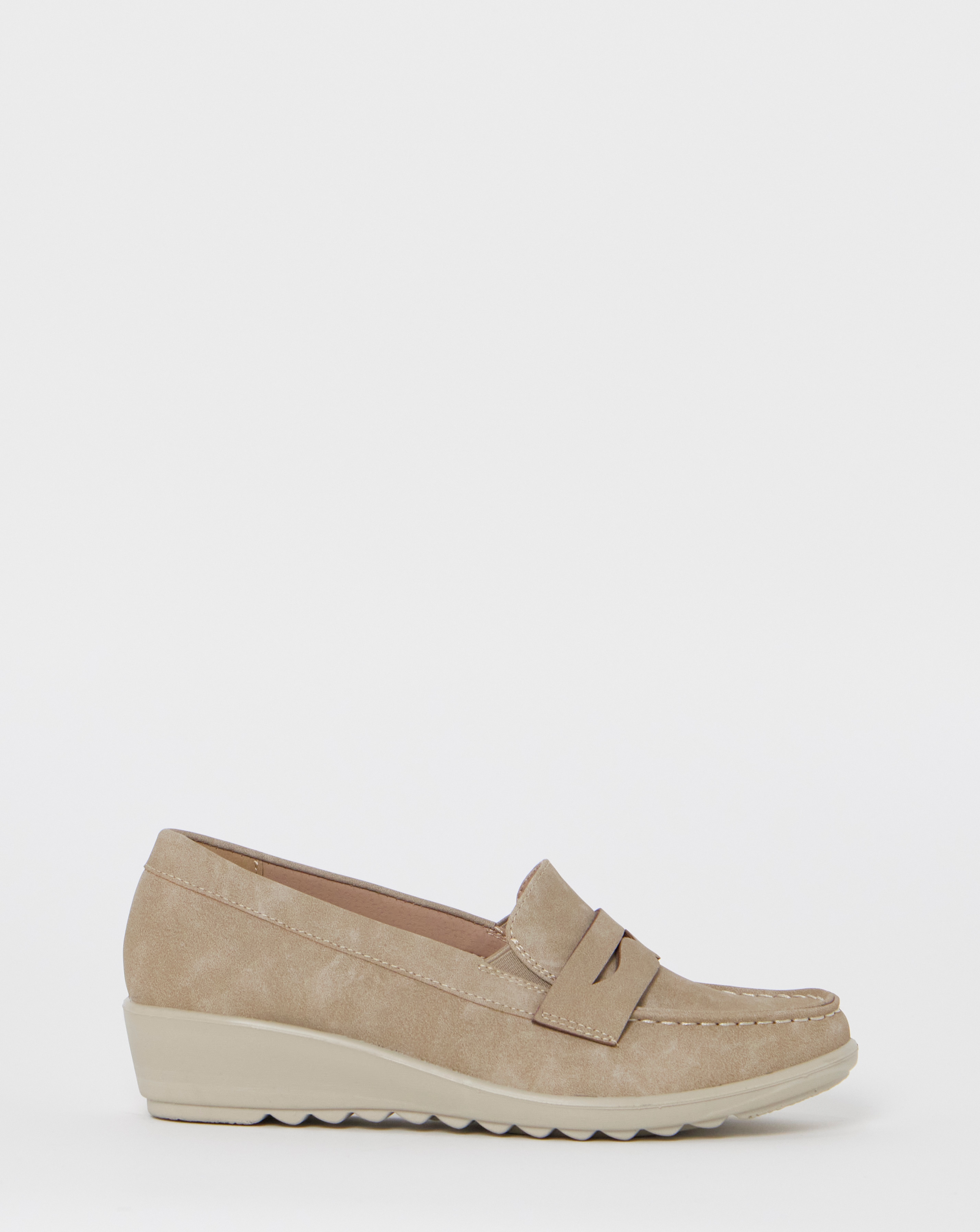 New In - Cushion Walk Wedge Loafers EEE Fit