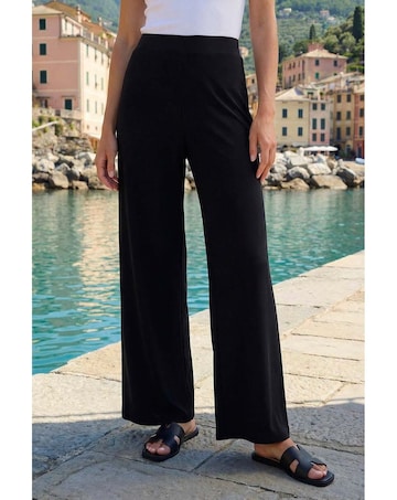 Roman Elastic Wide Leg Stretch Trousers