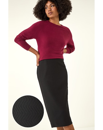 Roman Jersey Elastic Waist Pencil Skirt