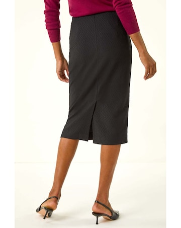 Roman Jersey Elastic Waist Pencil Skirt