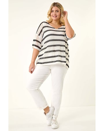 Roman Curve Crochet Knitted Top