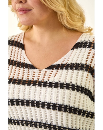 Roman Curve Crochet Knitted Top