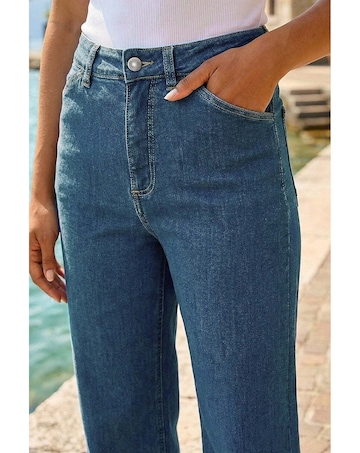 Roman Cotton Denim Stretch Culottes