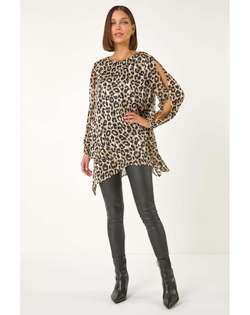 Roman Faux Leather Elastic Trousers