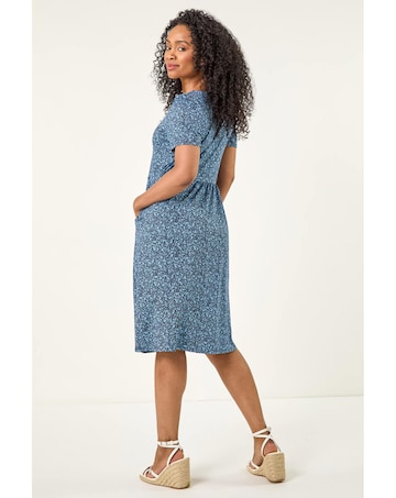 Roman Petite Ditsy Floral Pocket Dress